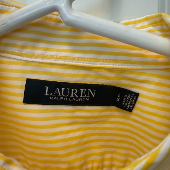 Yellow Striped Women’s Shirt - Picture 2 of 3